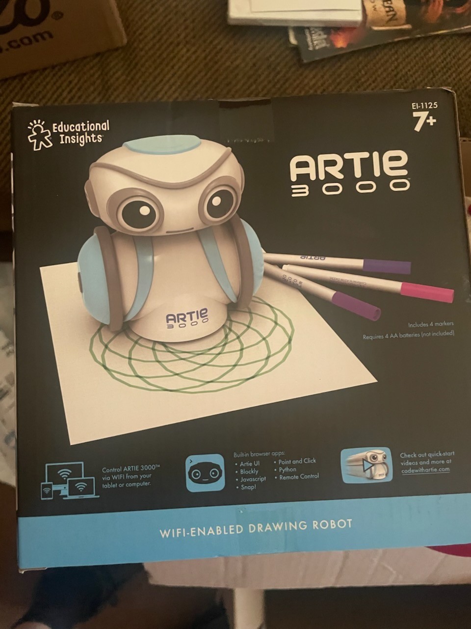 Artie 3000 WiFi Drawing Robot – Educational Insights – Brand New – Learn to Code