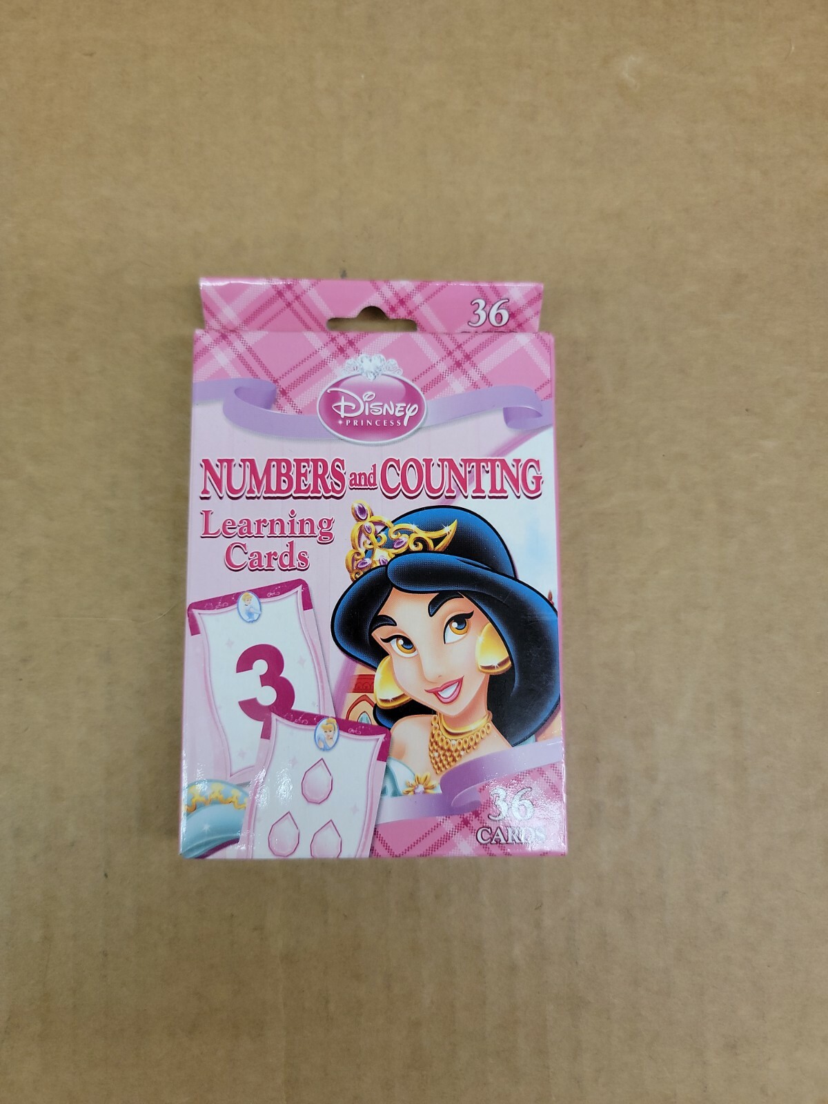 Disney PRINCESS 36 Learning Game Flash Cards in NUMBERS & COUNTING