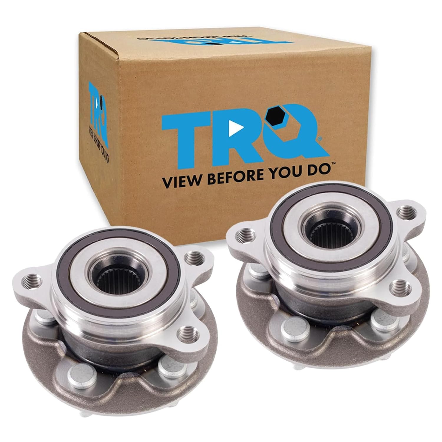 TRQ Front Left and Right Wheel Bearing & Hub Assembly Set 2 Piece for 20-22 Toyo