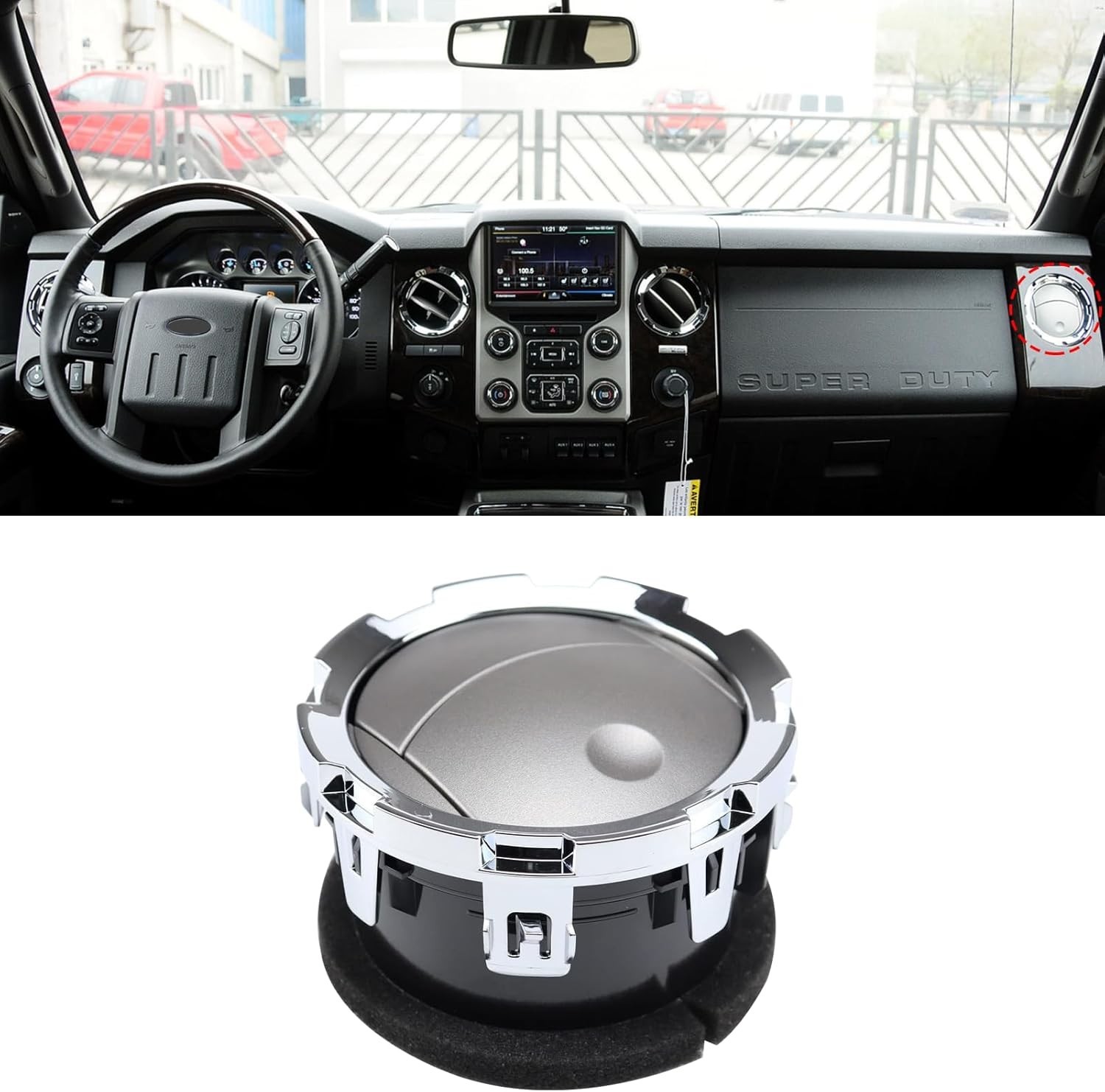 Compatible with 2011-2016 Ford Dash Air Vent,AC Heater Air Vent for F250 F350…