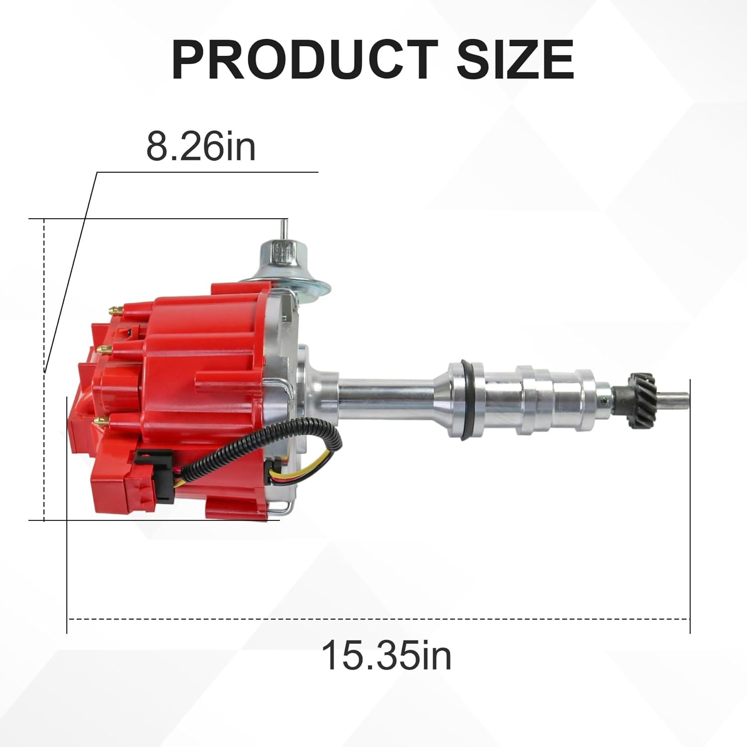 HEI Distributor Red Cap 65000 Volts Ford FE V8 352-428