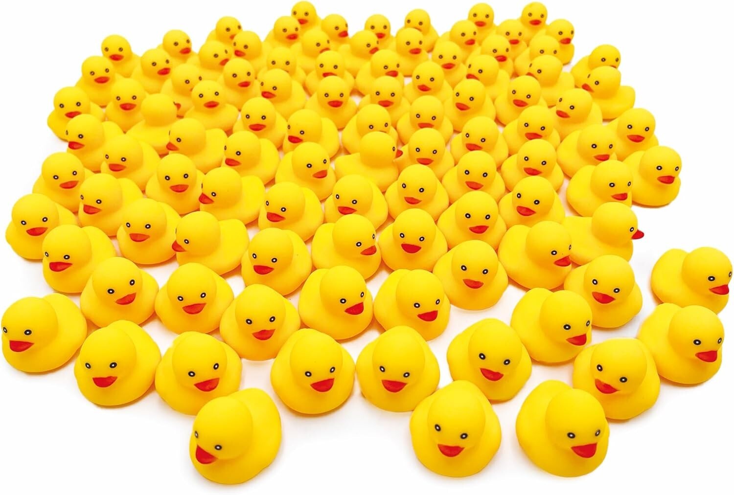 Duck Toys, 100 Pieces, Sound-making, Pool, Water Play, Bath Duck Figures