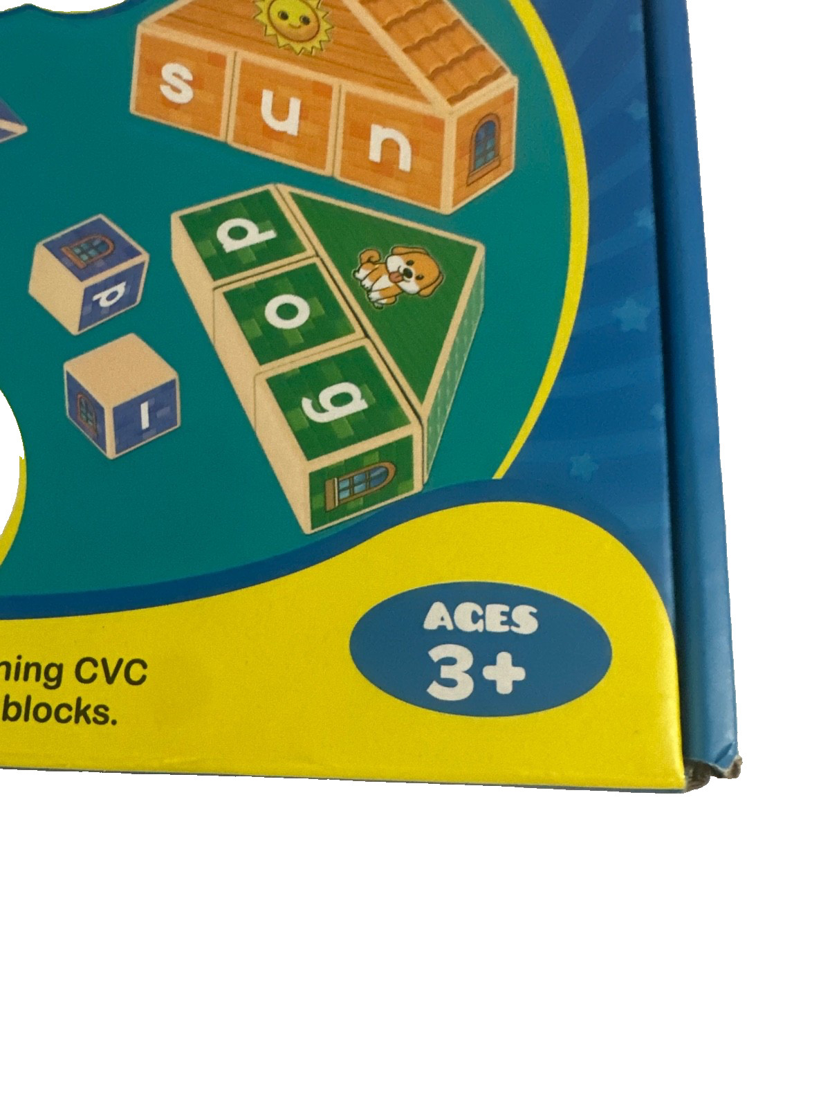 CVC Word Building Blocks Alphabet Learning Toy Phonics Reading Montessori