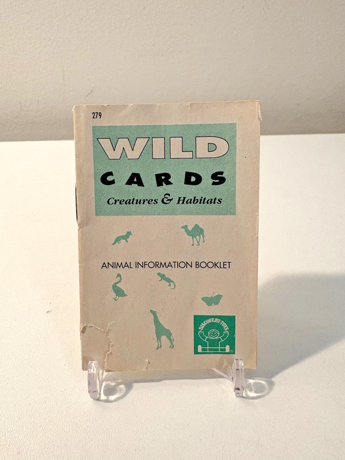 Vtg Discovery Toys Animal Information Booklet Wild Cards Creatures Habitat 1991