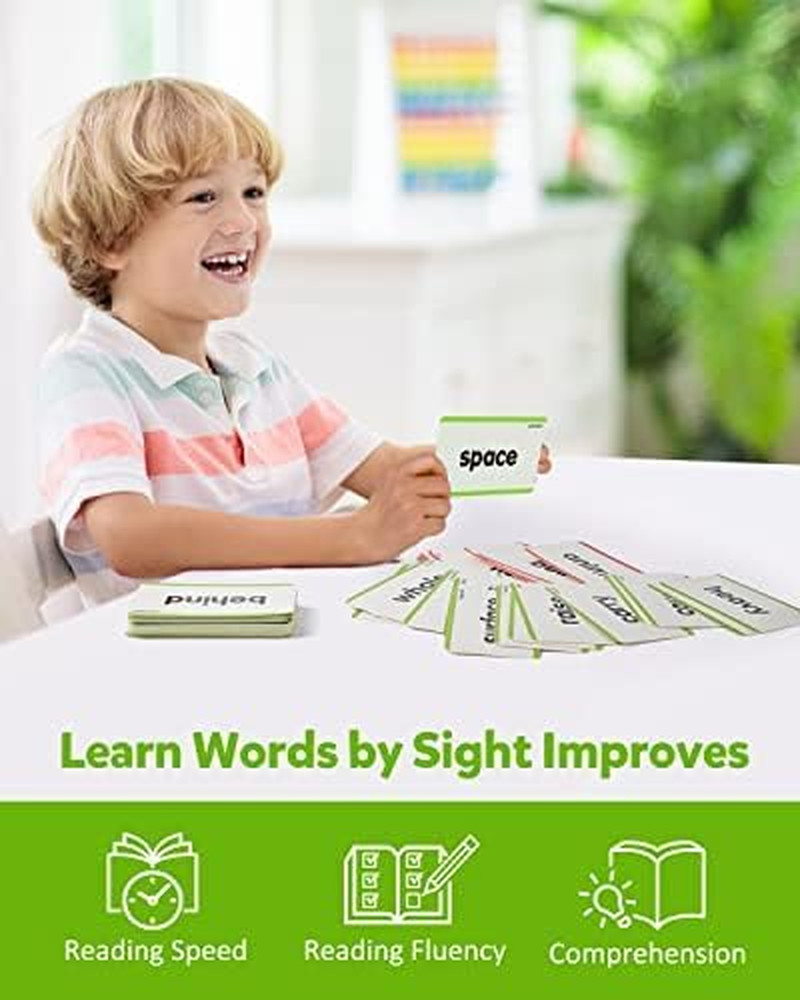 520 Sight Words Learning Vocabulary Flash Cards, Dolch Fry High Frequency Sight