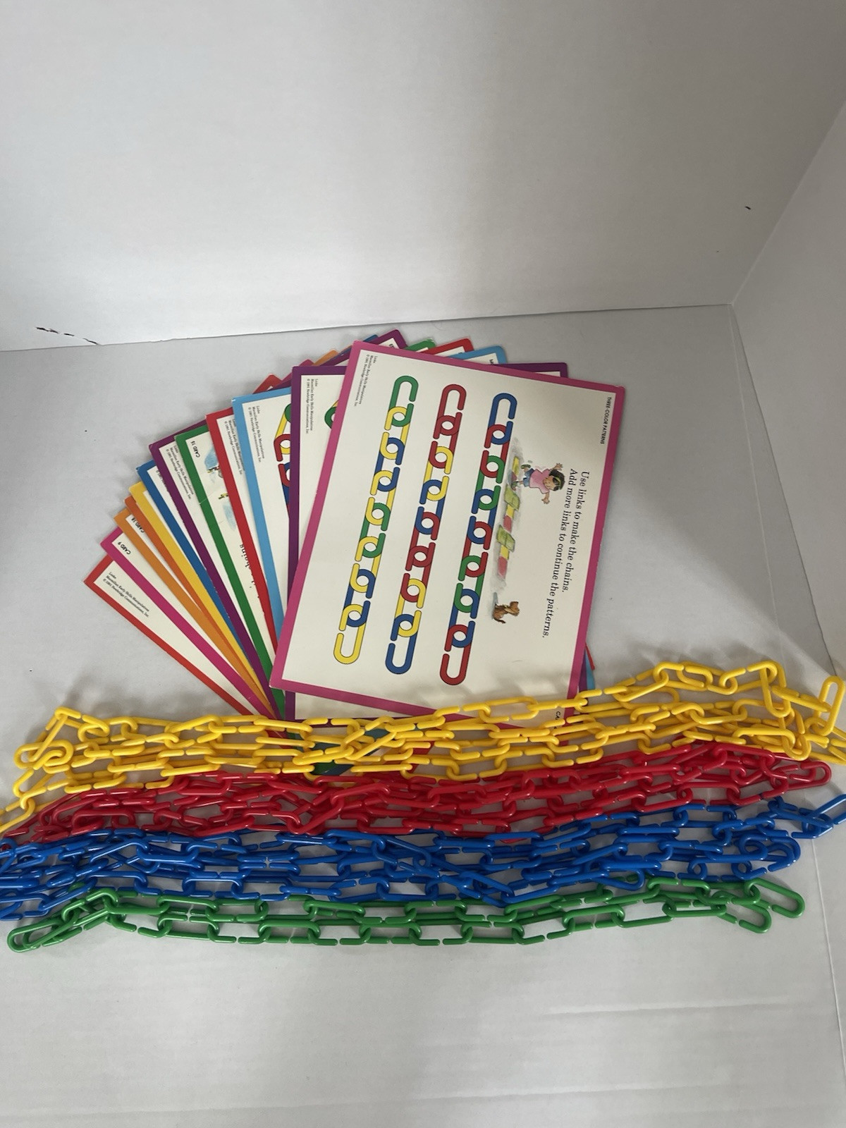 Vintage 1991 Macmillan Early Skills Manipulative Links Learning Resources