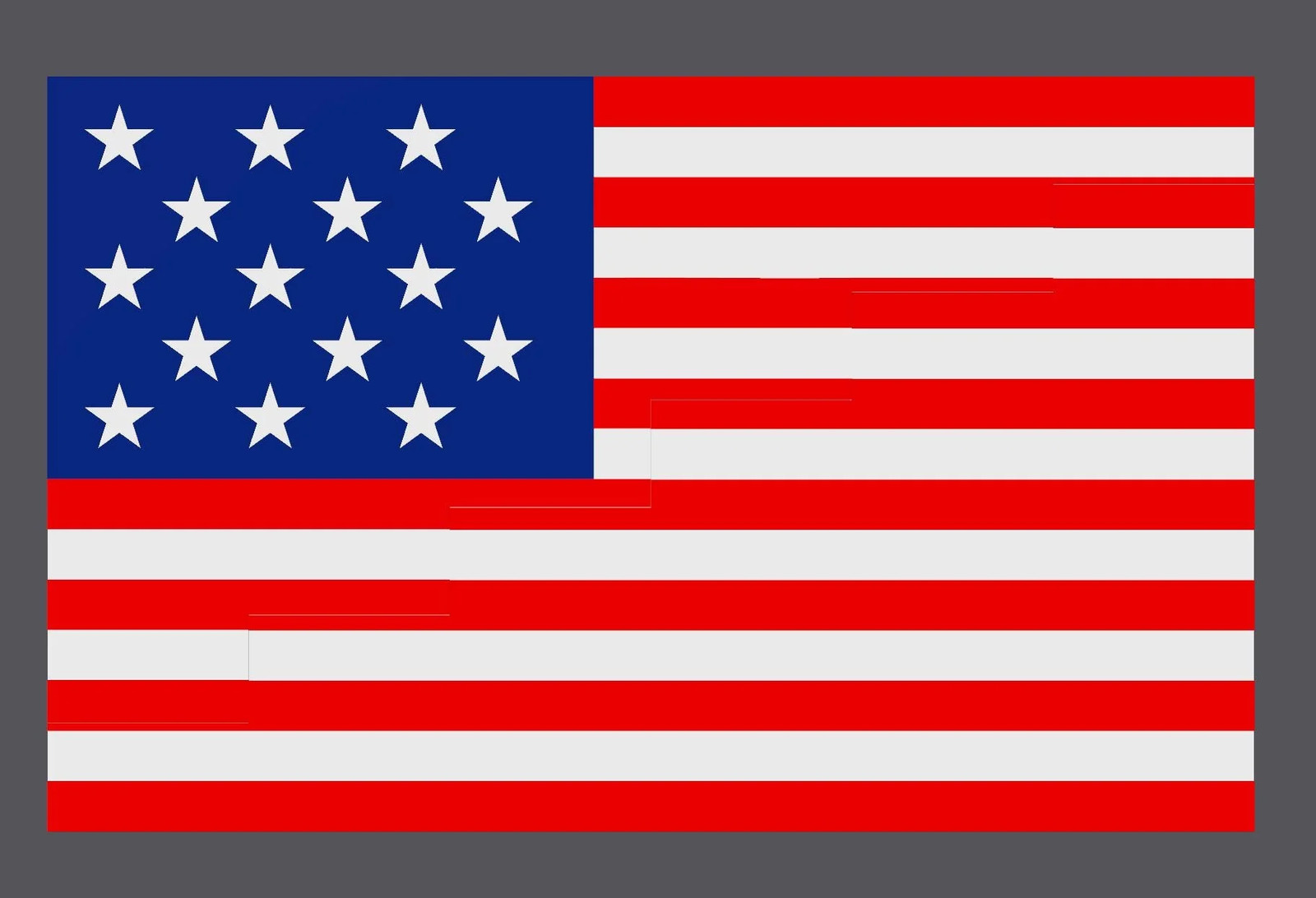 1977 American Flag Dissection Puzzle – Mind Bending Puzzle with 13 or 15