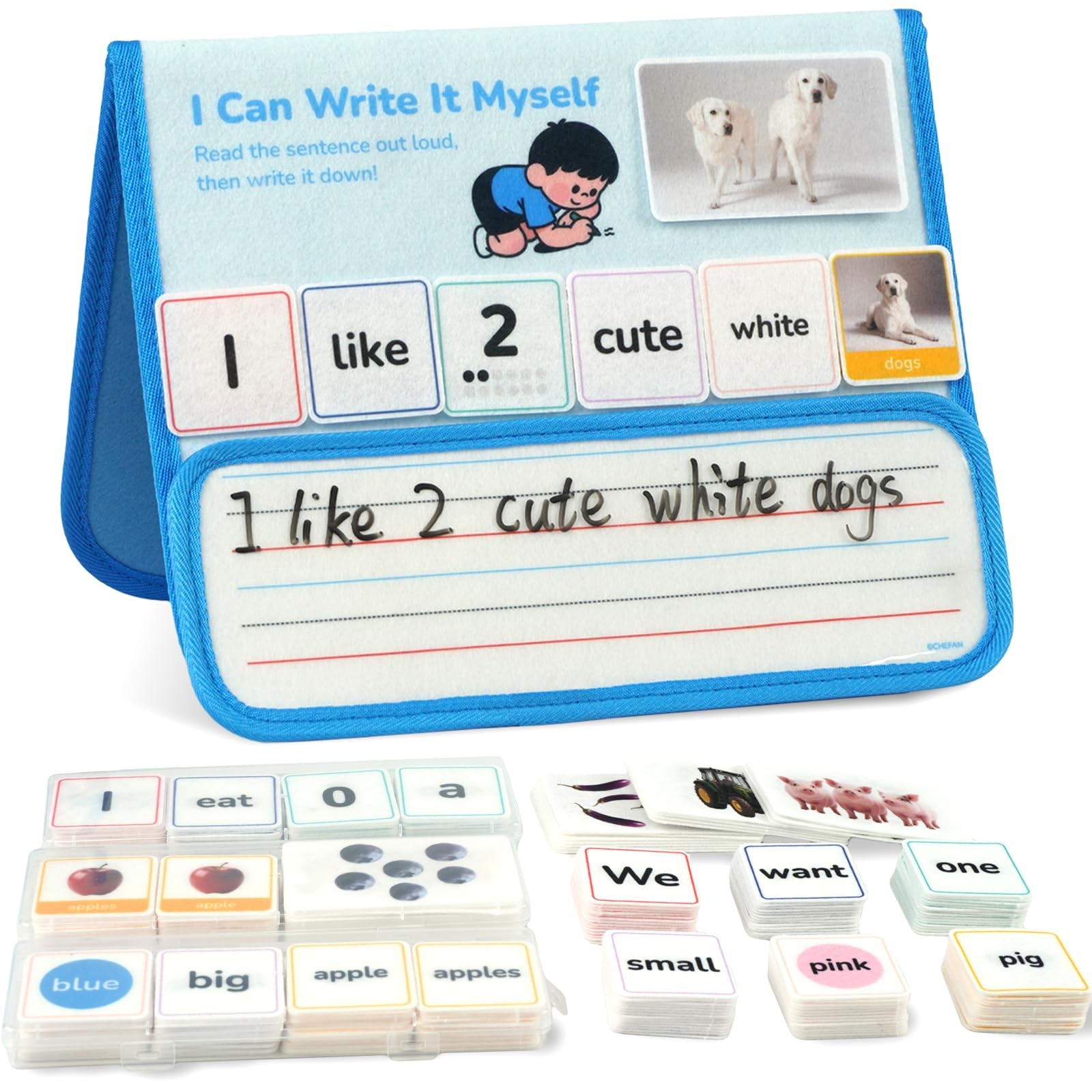 165 PCS Sentence Building for , Speech Therapy Materials with Writing Board, …