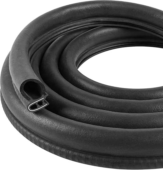 Automotive Door Weather Stripping 20Ft Car Door Rubber Edge Trim Seal Strip