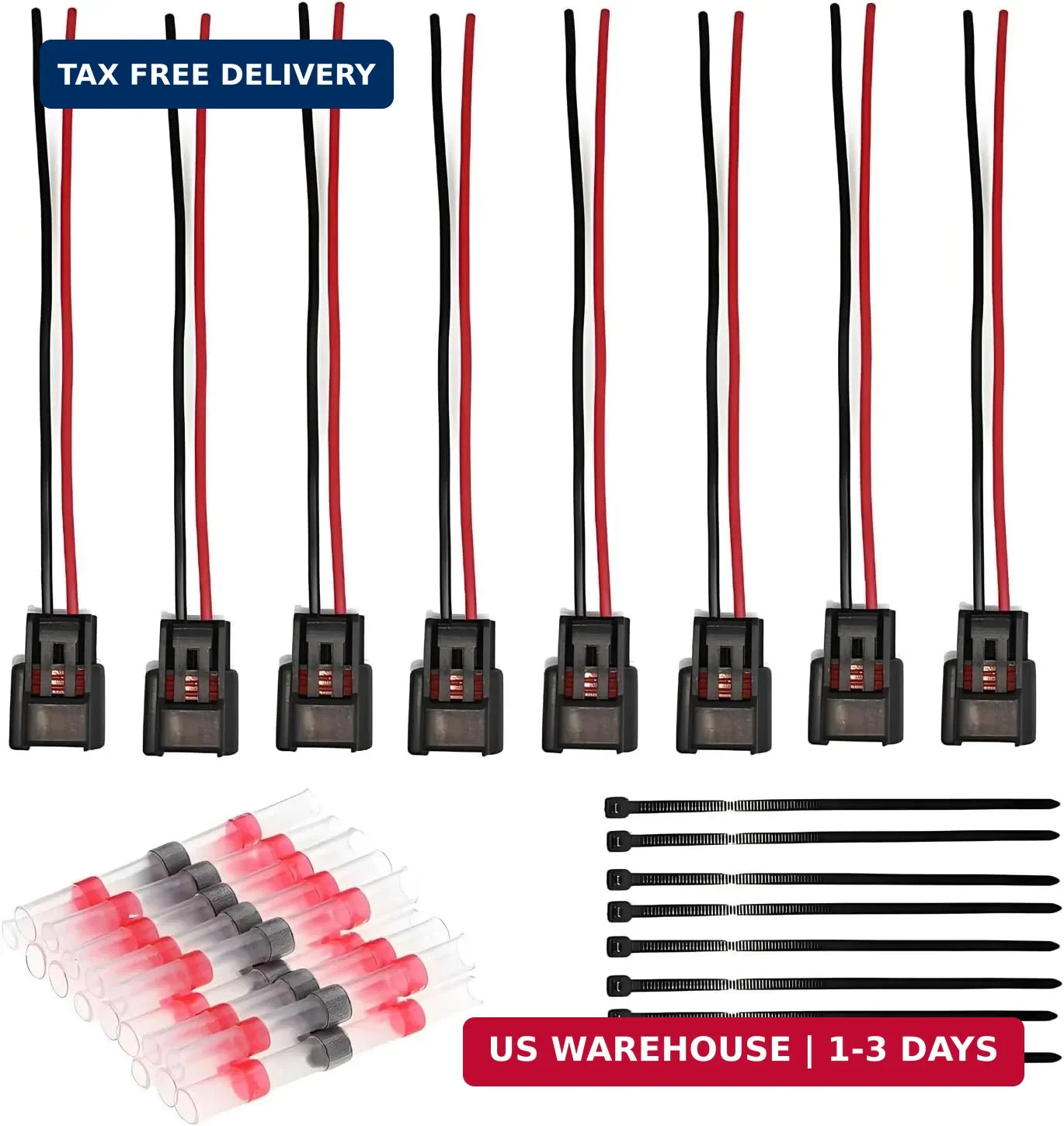 Set of 8 Ignition Coil Module Connector Replacement for 4.6L 5.4L 6.8L Ford F150