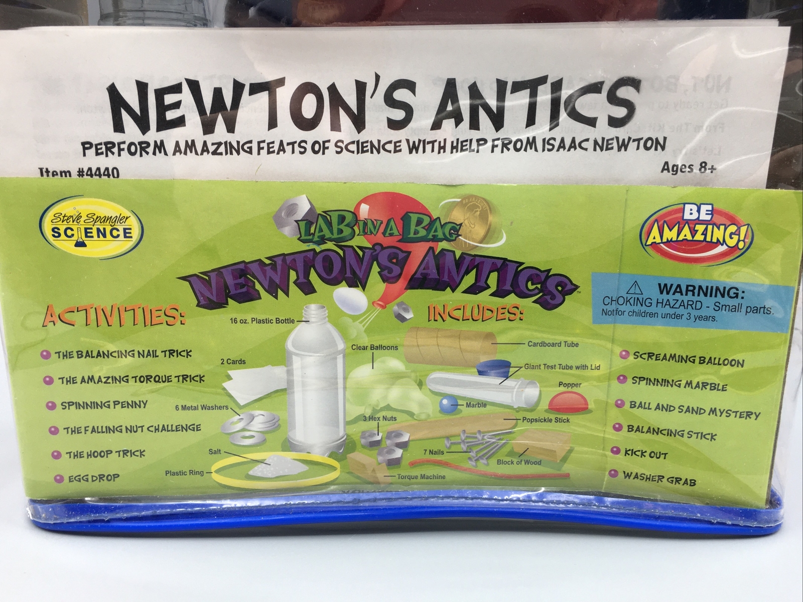 Lab In A Bag Newton’s Antics 10 Plus Activities Science Experiments Scientific