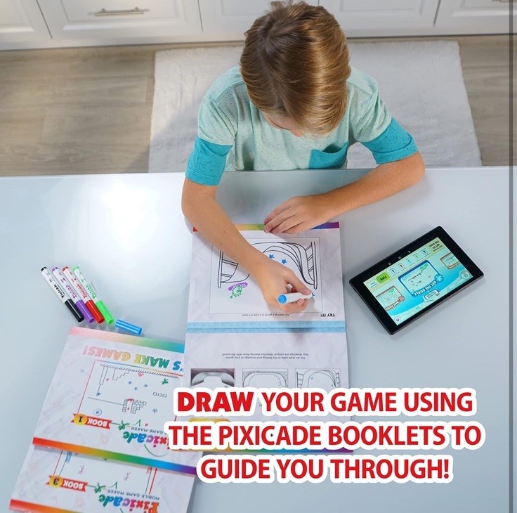 Pixicade Mobile Game Maker STEM Activity Create & Play, 1200 Games NEW