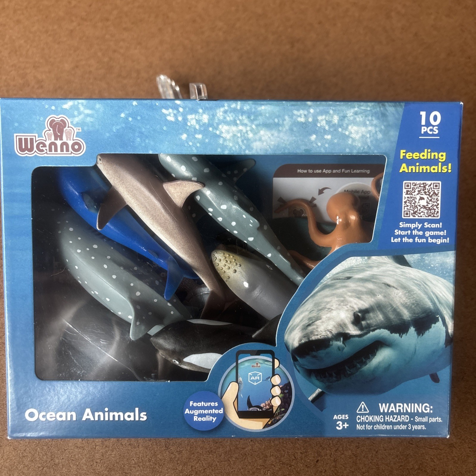 OCEAN ANIMALS – 10 PCS – WENNO-AGE 3+ NIP