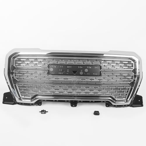 Grille Set 5pcs Compatible with GMC Sierra 1500 AT4/Denali 2019 Chrome 5pcs
