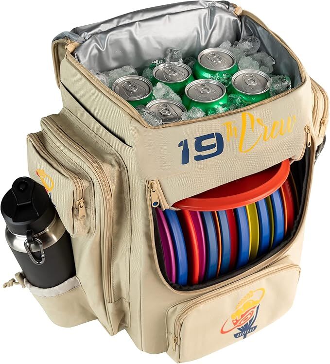 Disc Golf Backpack with Cooler – Small Disc Golf Equipment Bag