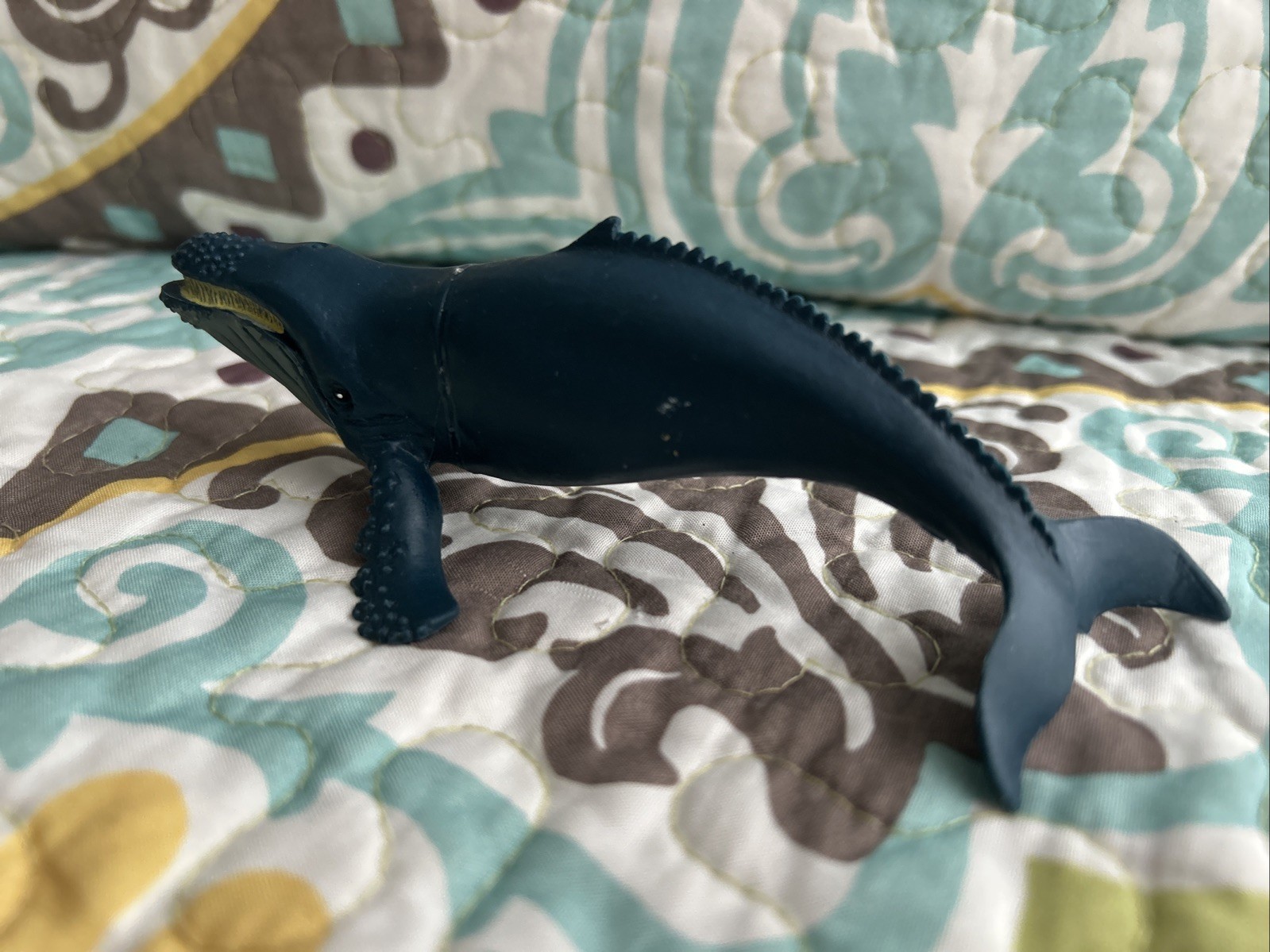 Realistic Humpback Whale Toy 6” Plastic Replica Sea Life Decor Cake Topper
