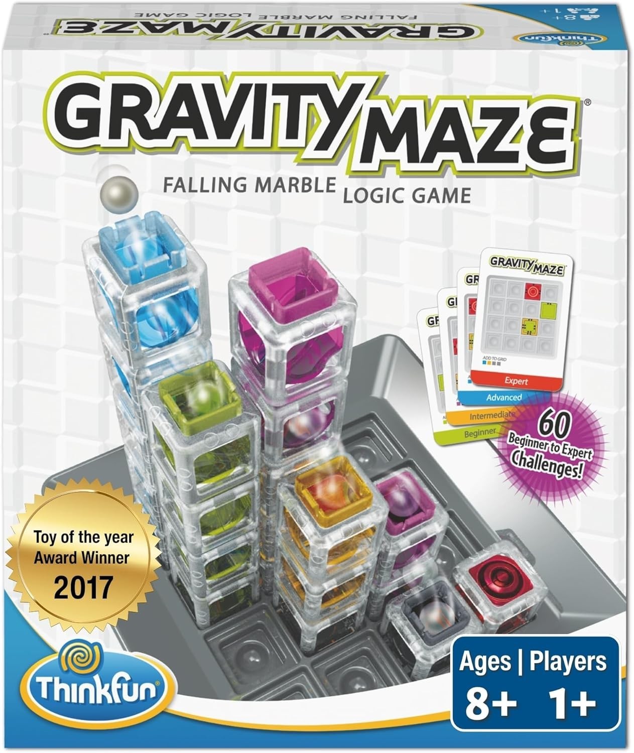 ThinkFun Gravity Maze Falling Marble Logic Game Challenging STEM Toy for Kids