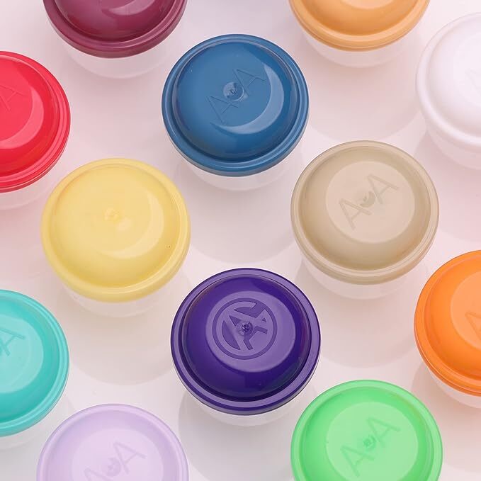 1.1” Tiny Frosty Clear-Colored Acorn Capsules – 500 Pcs Empty 8 Colors Plastic
