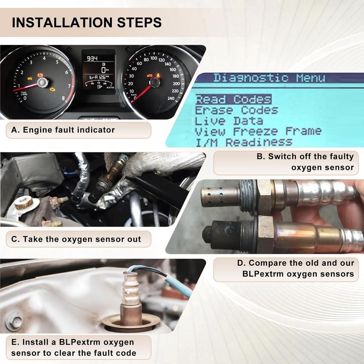 O2 Oxygen Sensor Upstream and Downstream for Nissan Rogue SL S SV 2014-2019, …