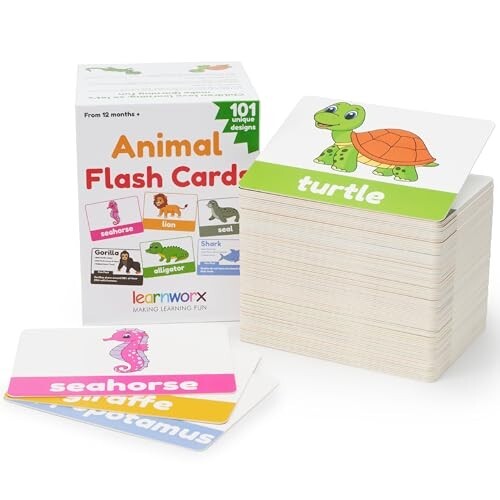 Animal Flash Cards for Toddlers & Kids – Animal ABC Flashcards – Animal Alphabet