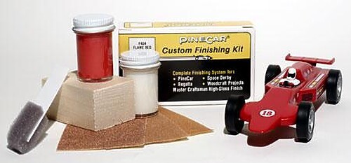 Pine-Car Pinewood Derby Finishing Kit Flame Red – Pinewood Derby Car – #p404