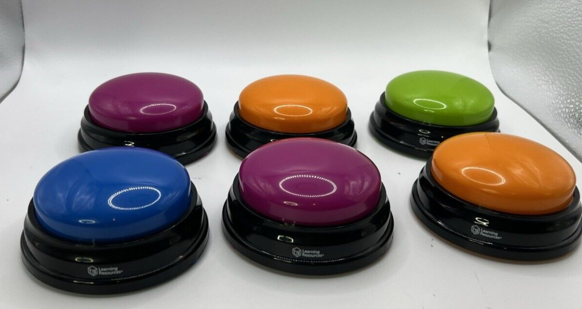 Learning Resources Answer Buzzers – Set of 6 – Tested & Working