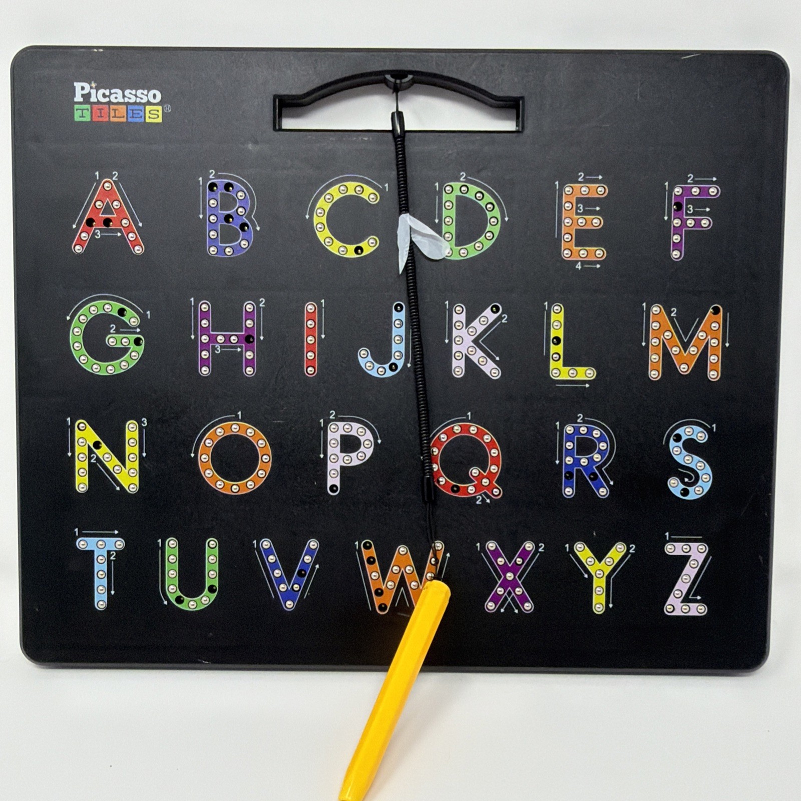 Picasso Tiles Magnetic Drawing Boards Alphabet Numbers Tracing Lot Set of 2