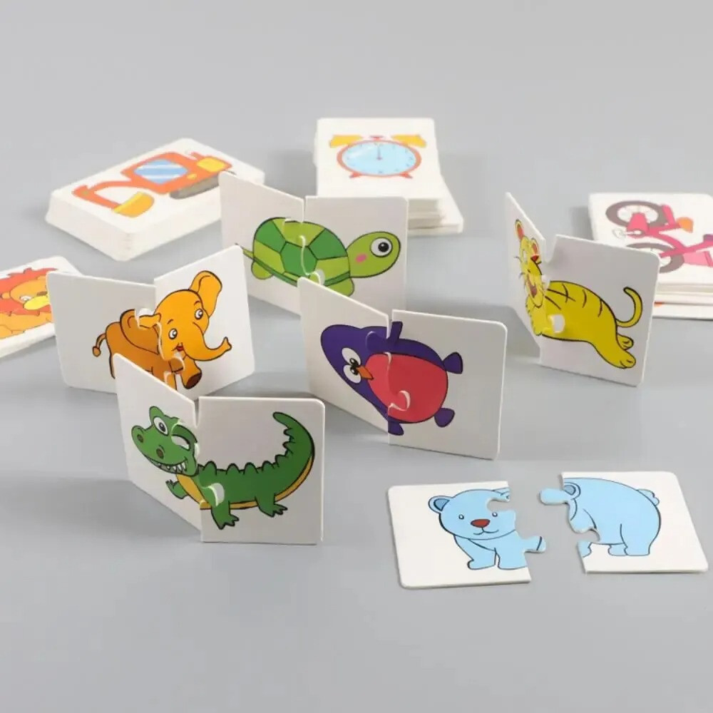 32 Pcs Enlightenment Card Matching Puzzle Education Cartoon Boys and Girls Toys