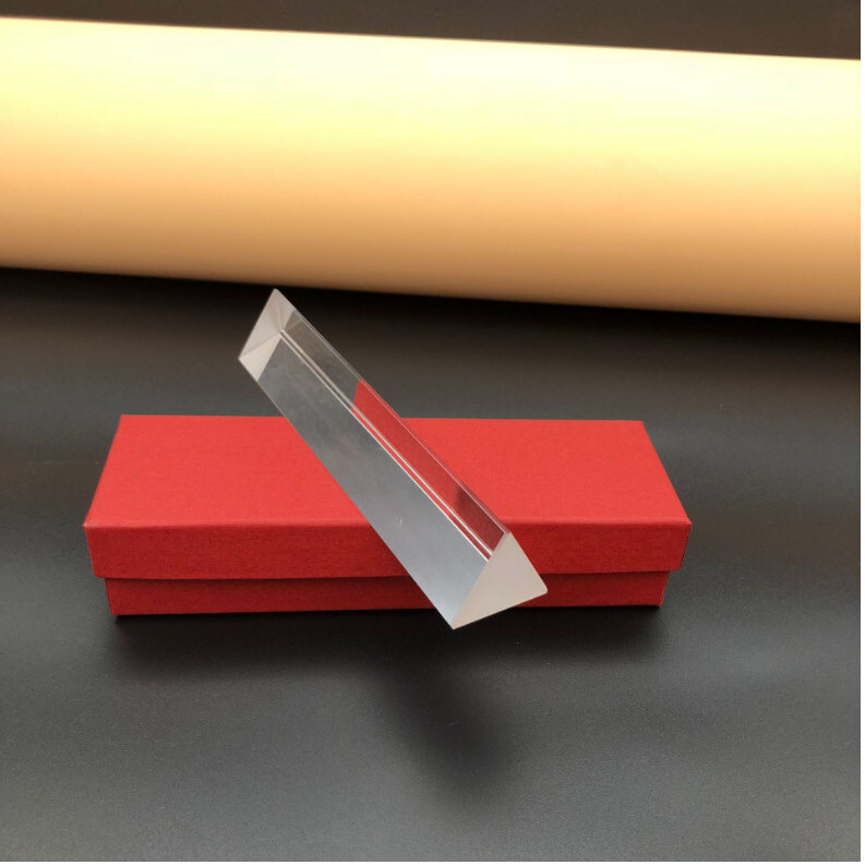 Equilateral Optical Prism Transparent Glass Prop Dispersion Physics Teaching
