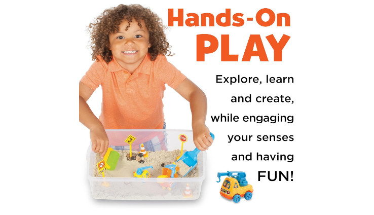Construction Zone Playset Kids Sensory Bin Preschool Learning Activities Outdoor