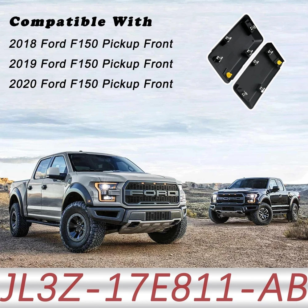 JL3Z-17E810-AB Front Lower Grille Trim 18-20 F-150 Pair