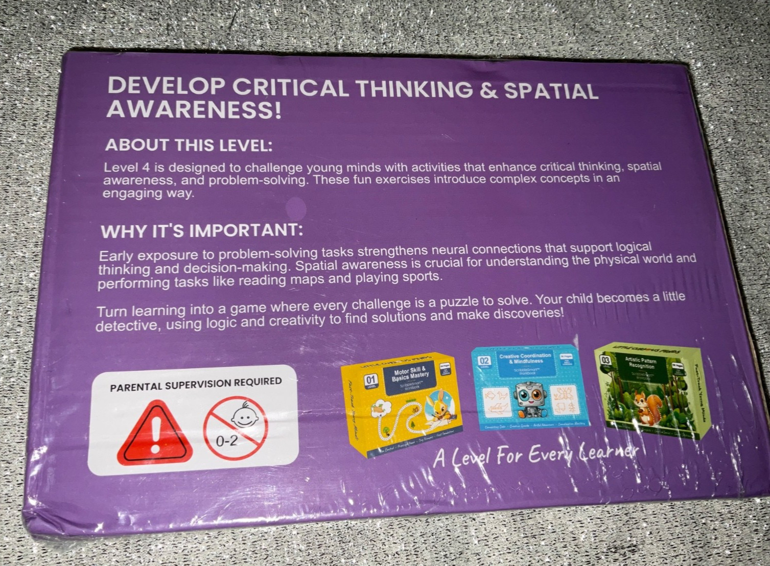 ScribbleSmart Workbook Level 4 Logic & Brain Development NEW Sealed