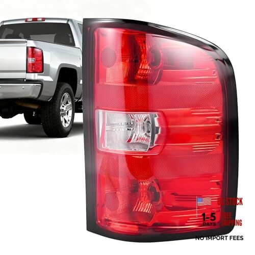 Tail Light Assembly Compatible with 2007-2013 Chevy Right Passenger Side