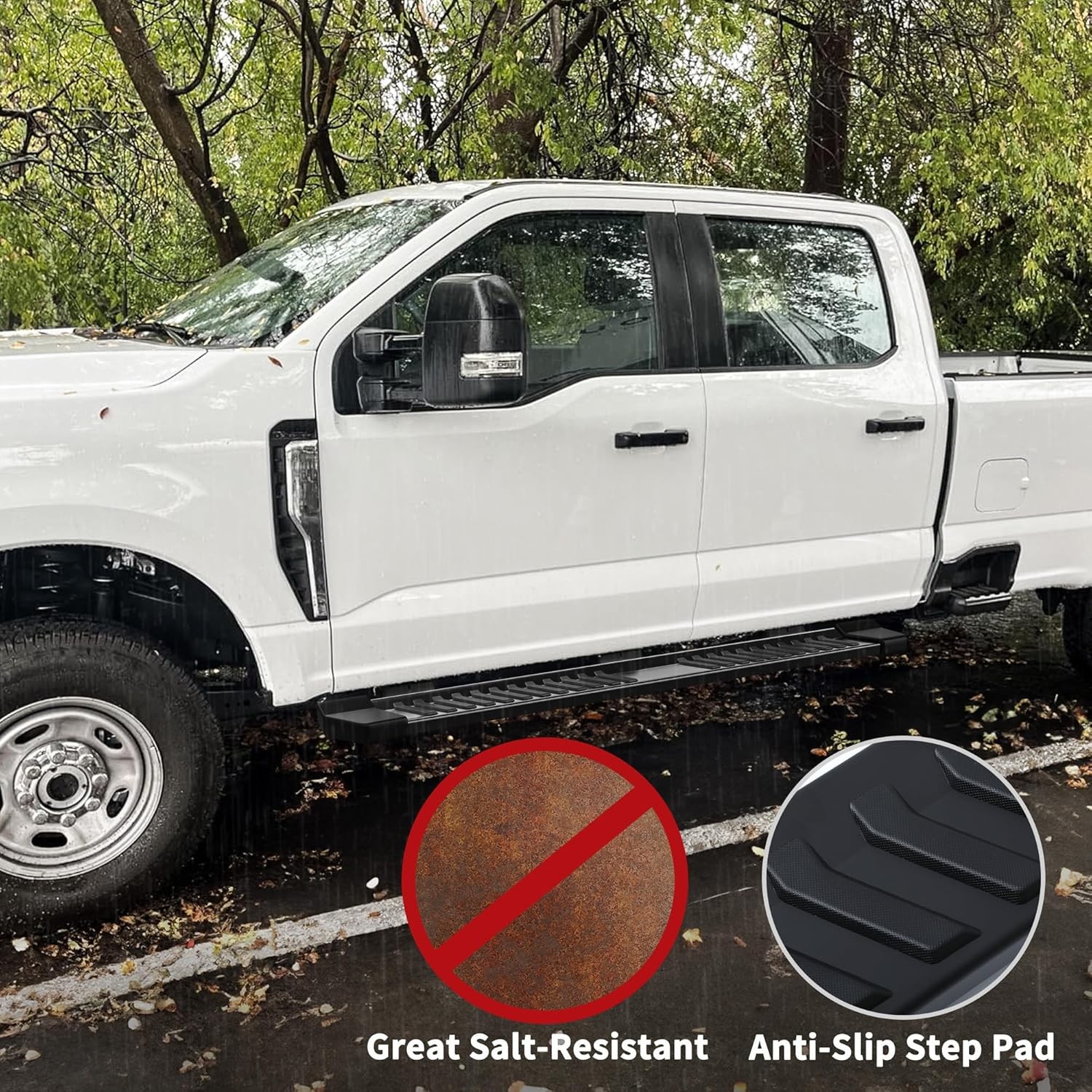 Side Steps 6 Inch for Dodge Ram 2009 2018 Textured Black