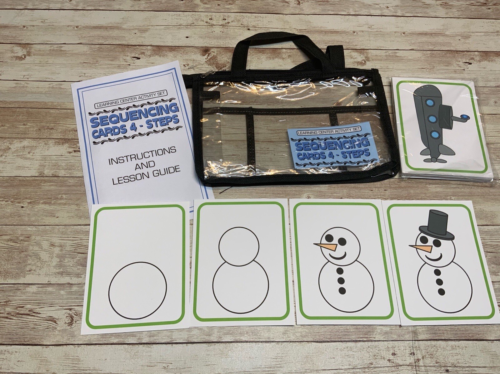 Learning Center Activity Set – Sequencing – Clothespin Learning Center