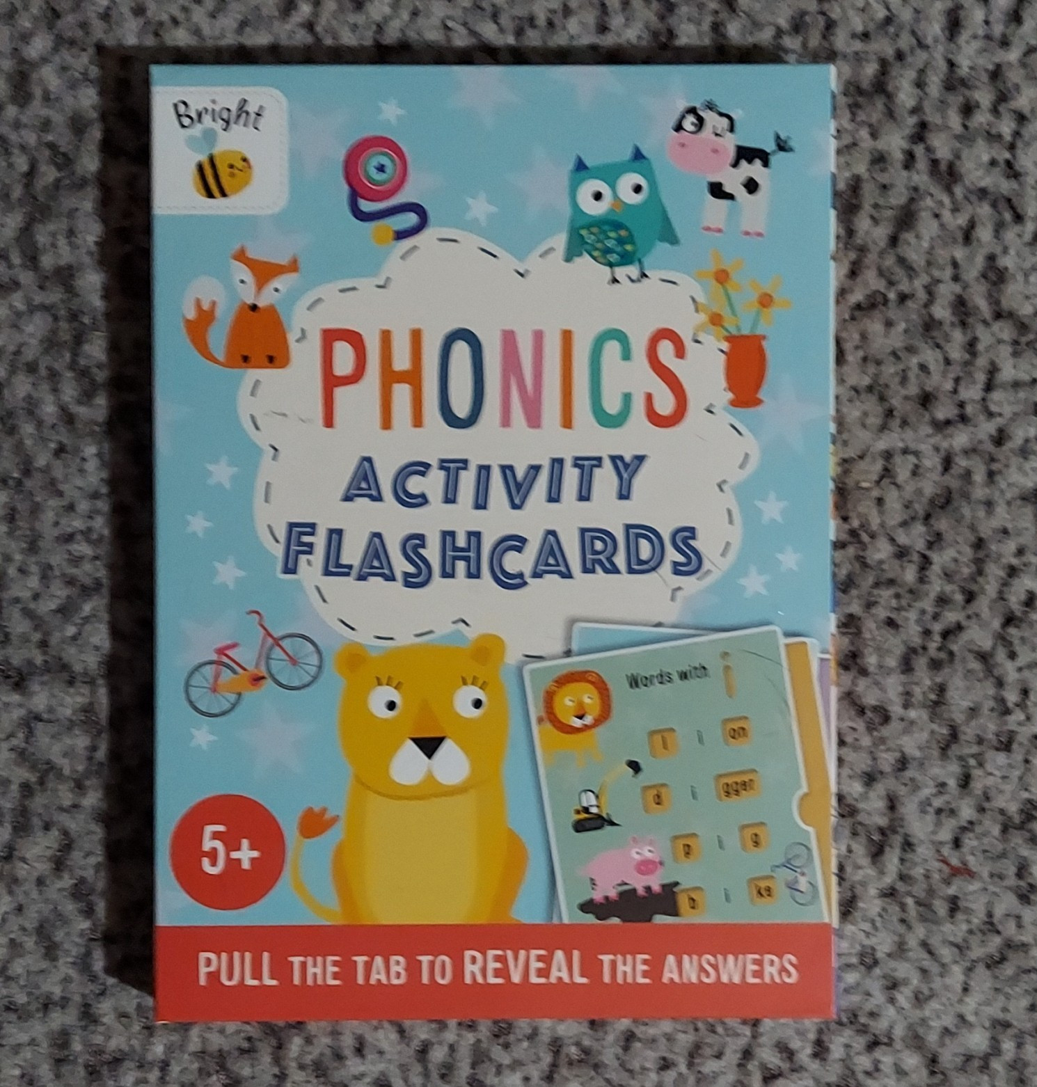 Autumn Publishing Phonics Activity Flashcards Pull Tab, Double-Sided, Ages 5+