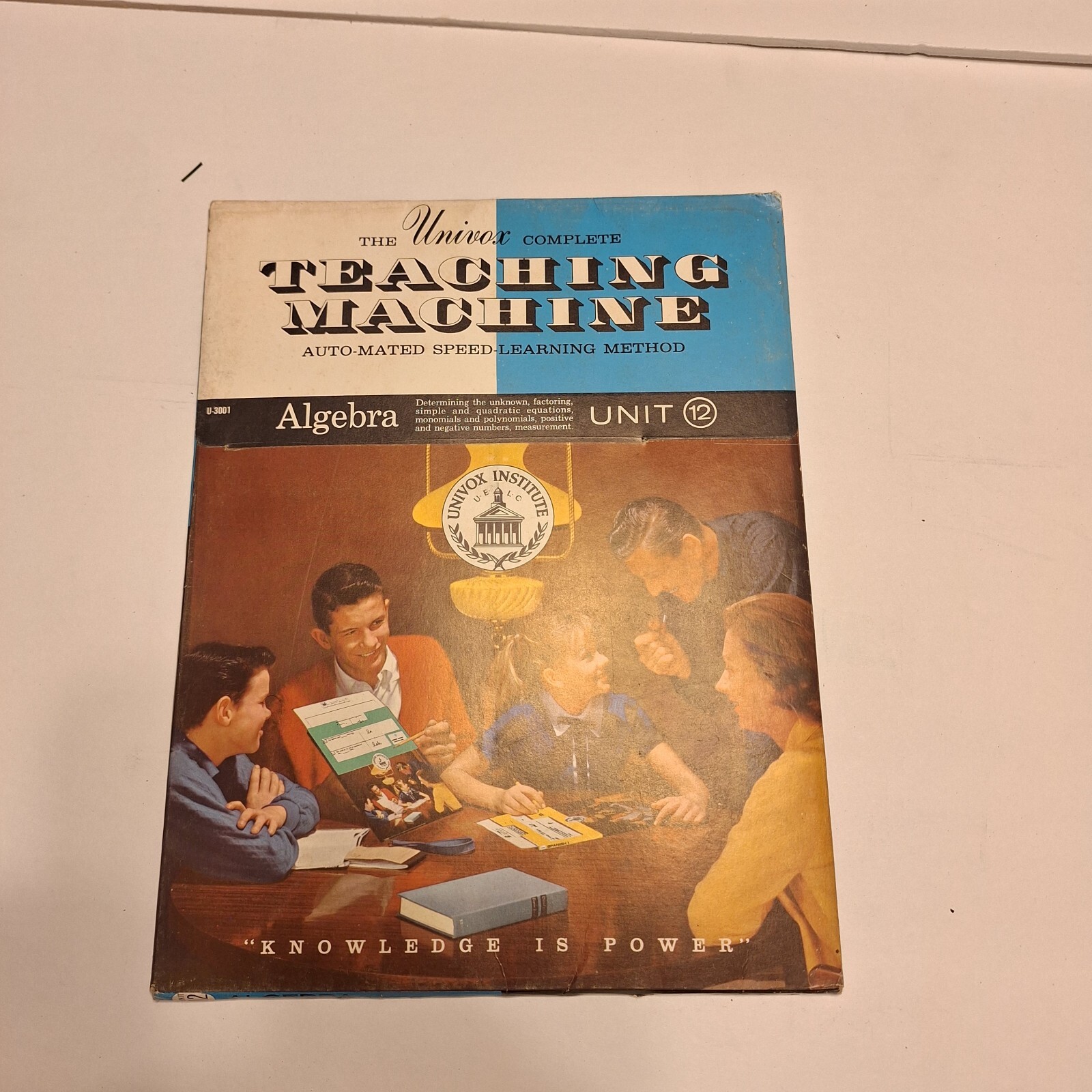 Teaching Machine Universal Univox Automated Algebra Courses 1-12 Vintage Teacher