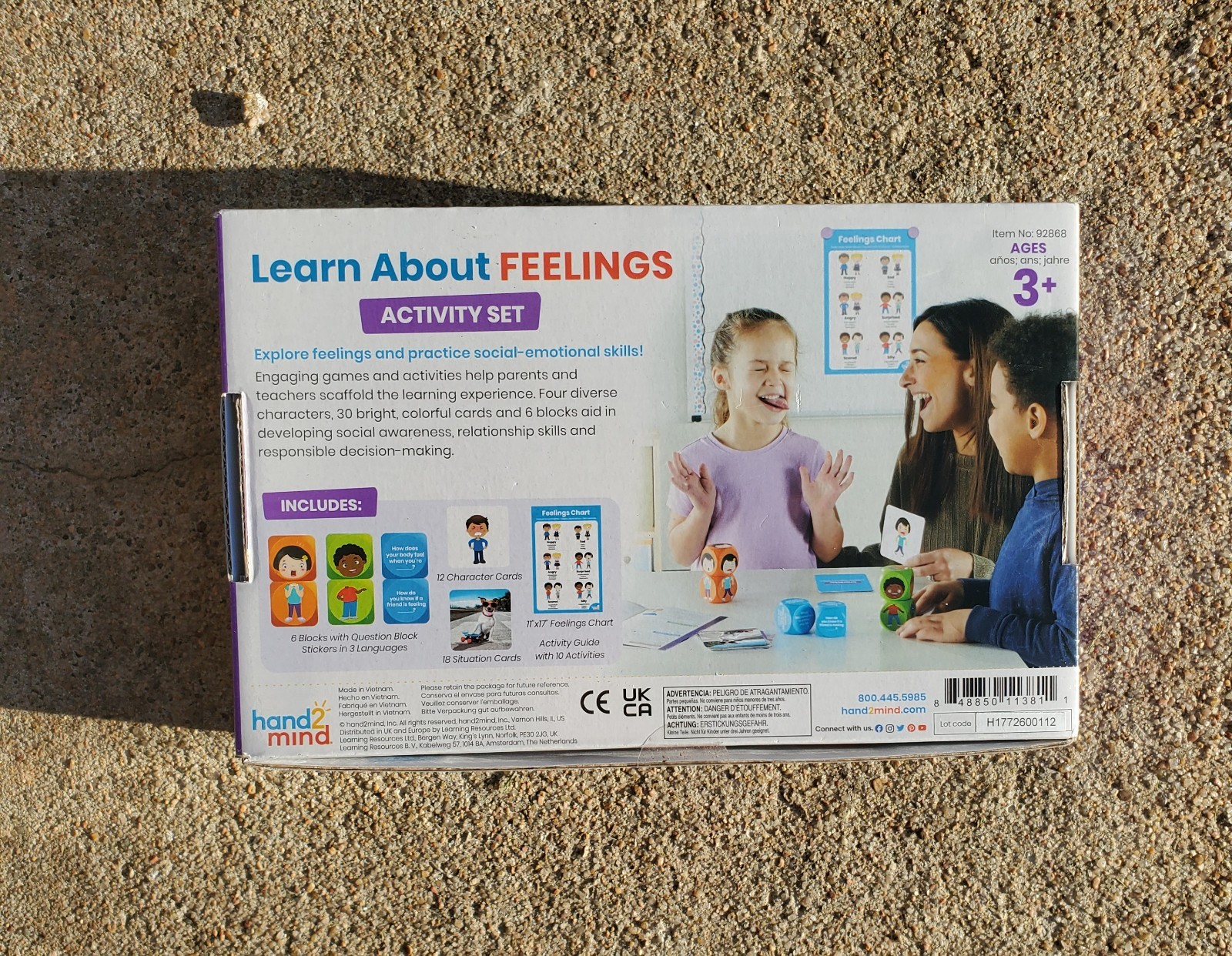 Hand2Mind Learn About Feelings Activity Set Builds Empathy & Social Skills Age3+