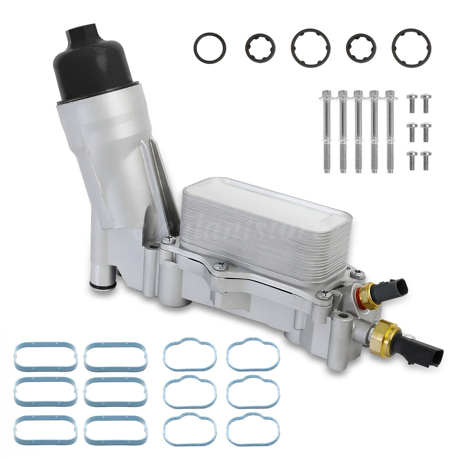 Aluminum Engine Oil Cooler Filter Housing Fit 11-16 Chrysler Dodge Jeep Ram 3.6L