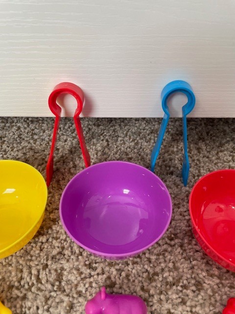 Counting And Color Sorting Educational Toys Lot Animals Set of 6 colors, School