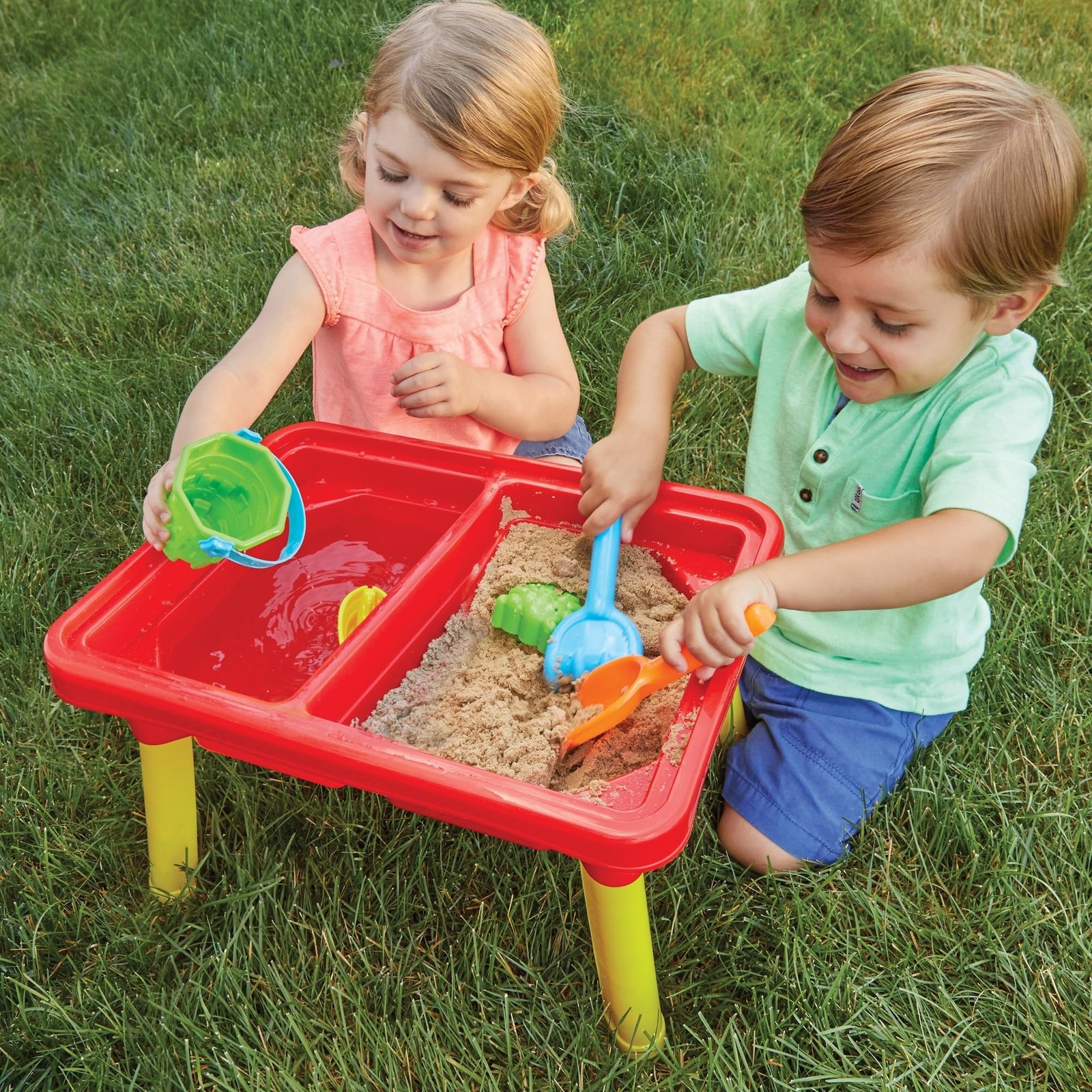 Toddler Sensory Kids 17 x 12.5 x 11 inches, Sand ‘N Splash Activity Table