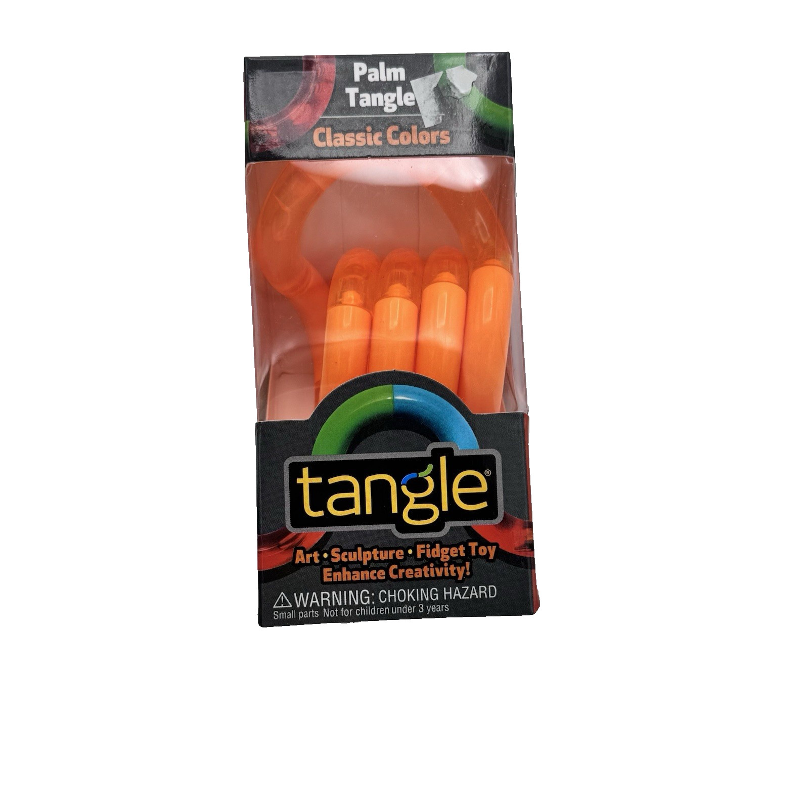 Brand New Genuine Large Orange Palm Tangle Fidget Toy Autism Sensory ADHD NIB