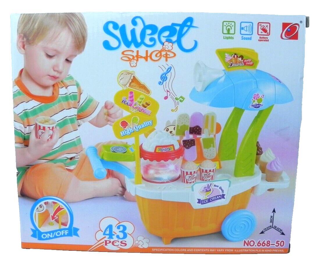Sweet Shop 43 Piece Playset Ice Cream Lights Sounds Educational Toy Pretend Play