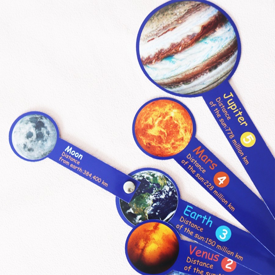 Solar System Planets Flash Cards STEM Space Science Homeschool Learning Set