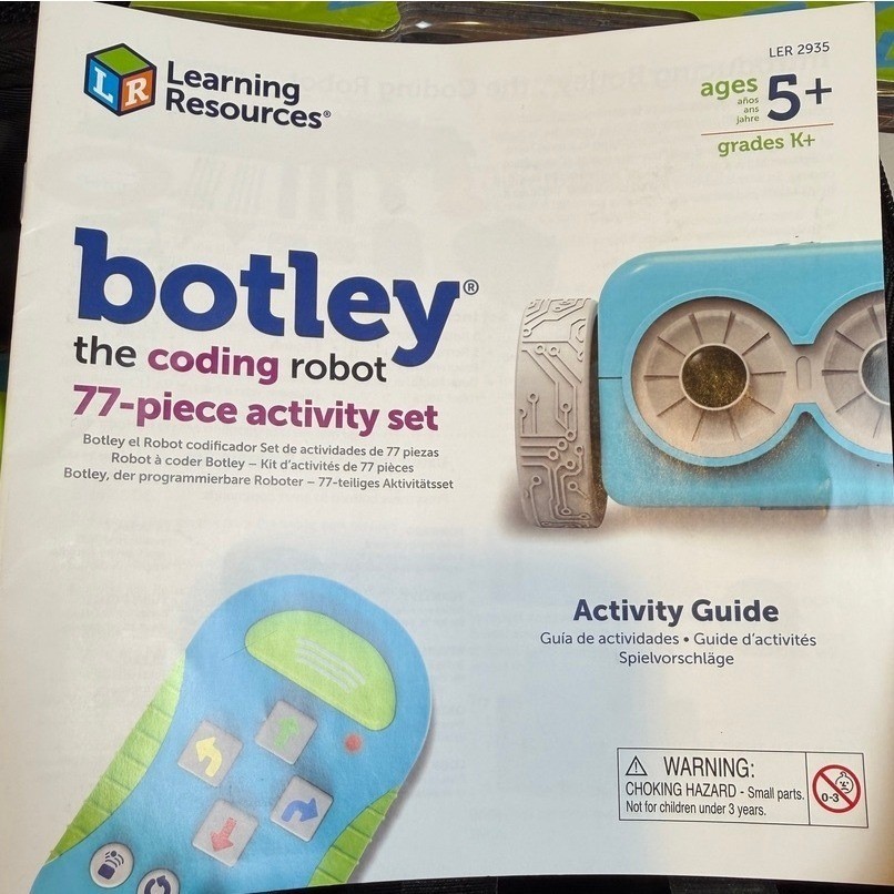 Learning Resources Kids Botley Coding Robot Activity Set Blue STEM Toy Case
