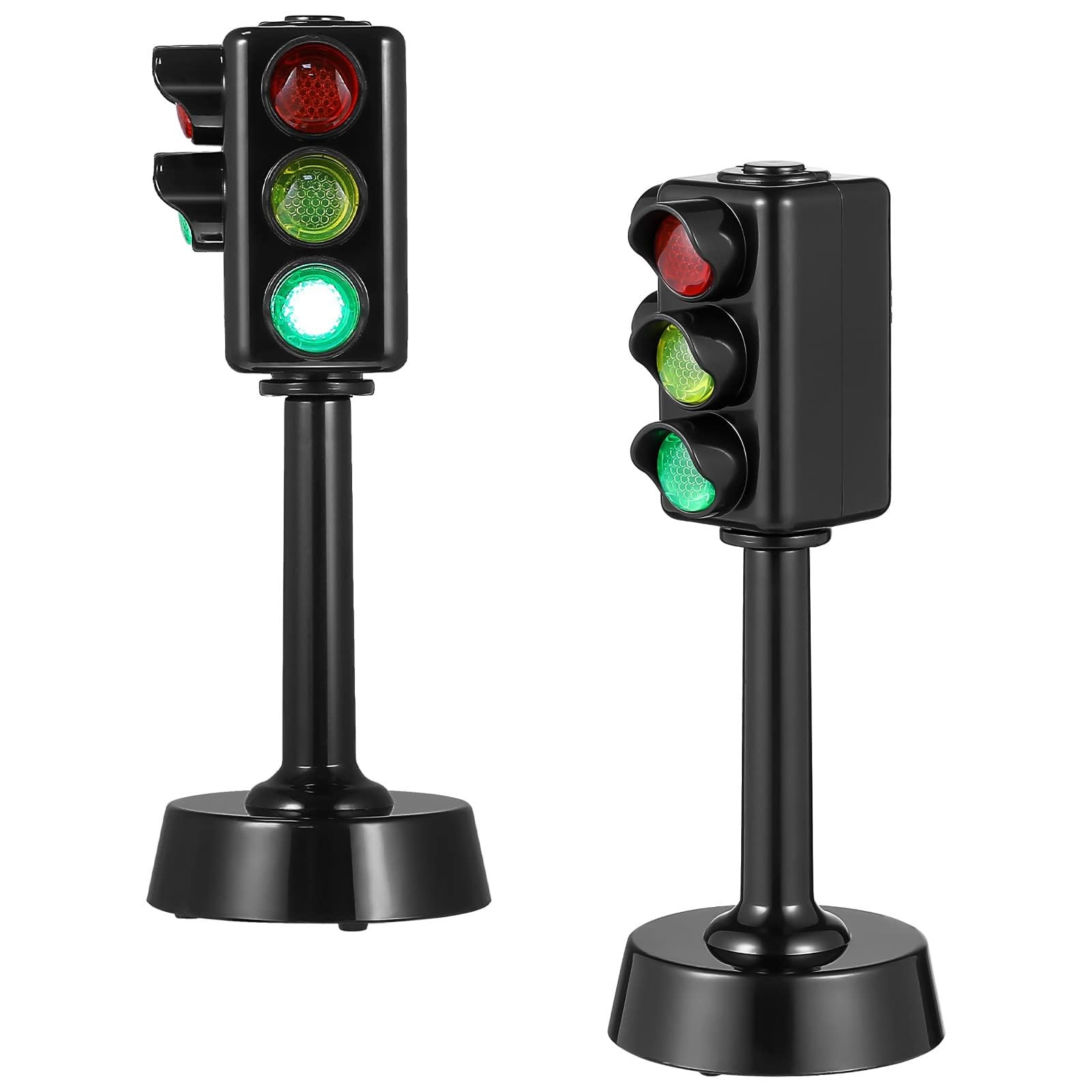 Traffic Light Toy for Kids, 2Pcs Mini Traffic Light Traffic Signal Light Lamp…