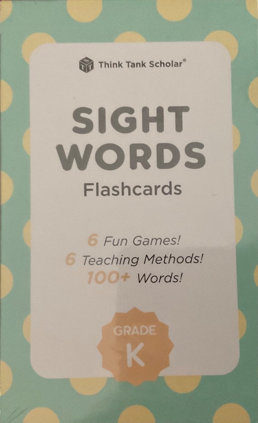 New Think Tank Scholar Flashcards 100+ Sight Words – Grades K