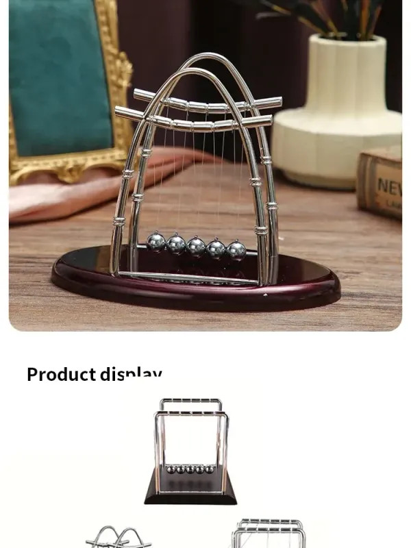 Newton’s Cradle Balance Steel Ball Teaching Supplies Physics Science Pendulum