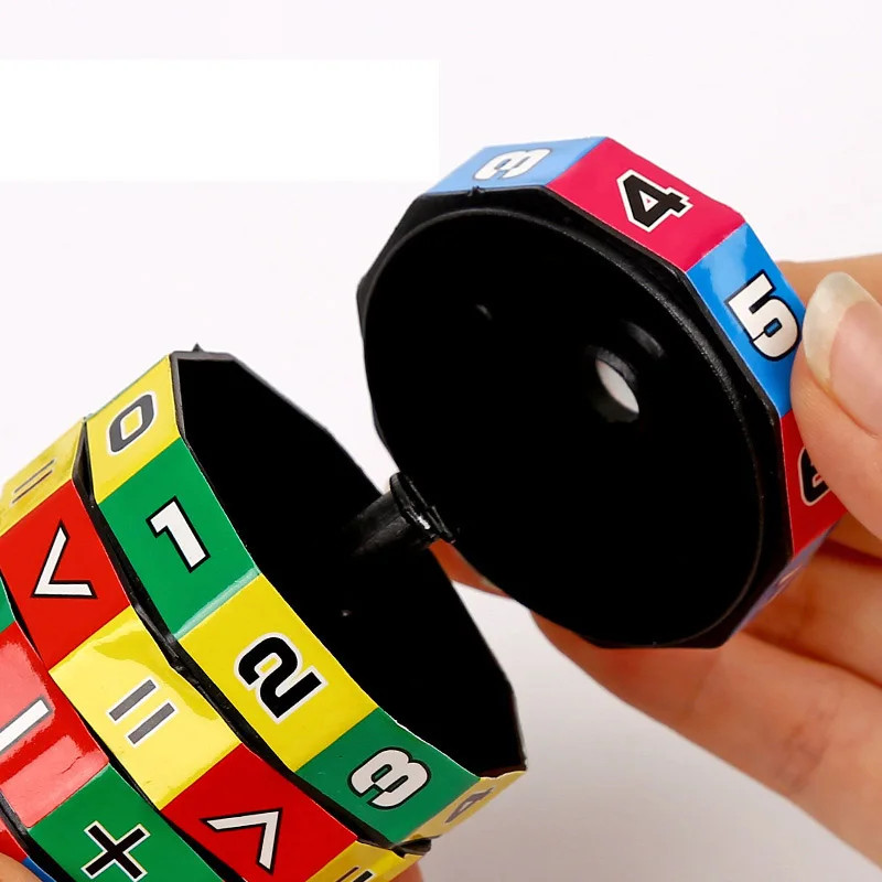 Montessori Magic Cylinder Mathematics Numbers Cube Arithmetic Toy Kids Math Coun