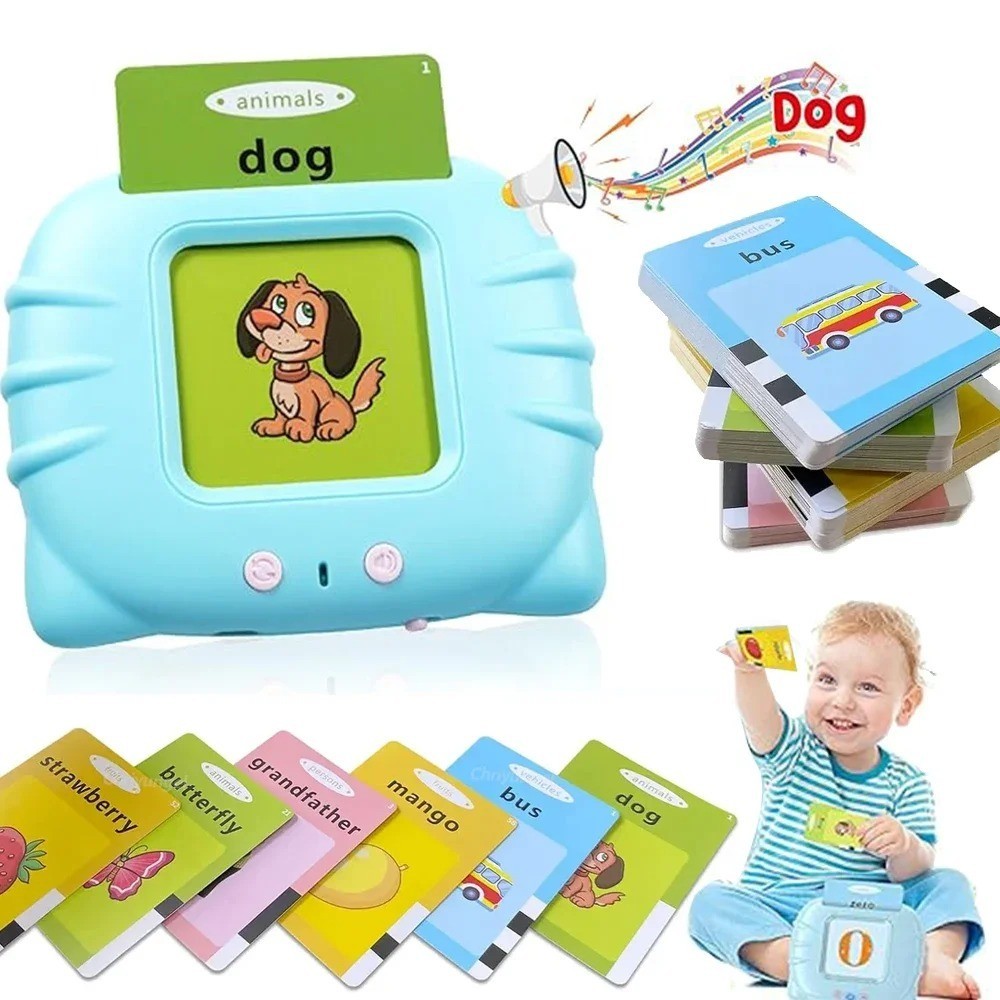 Talking Flashcards for Kids – Preschool English Learning Toy with Audio Fun